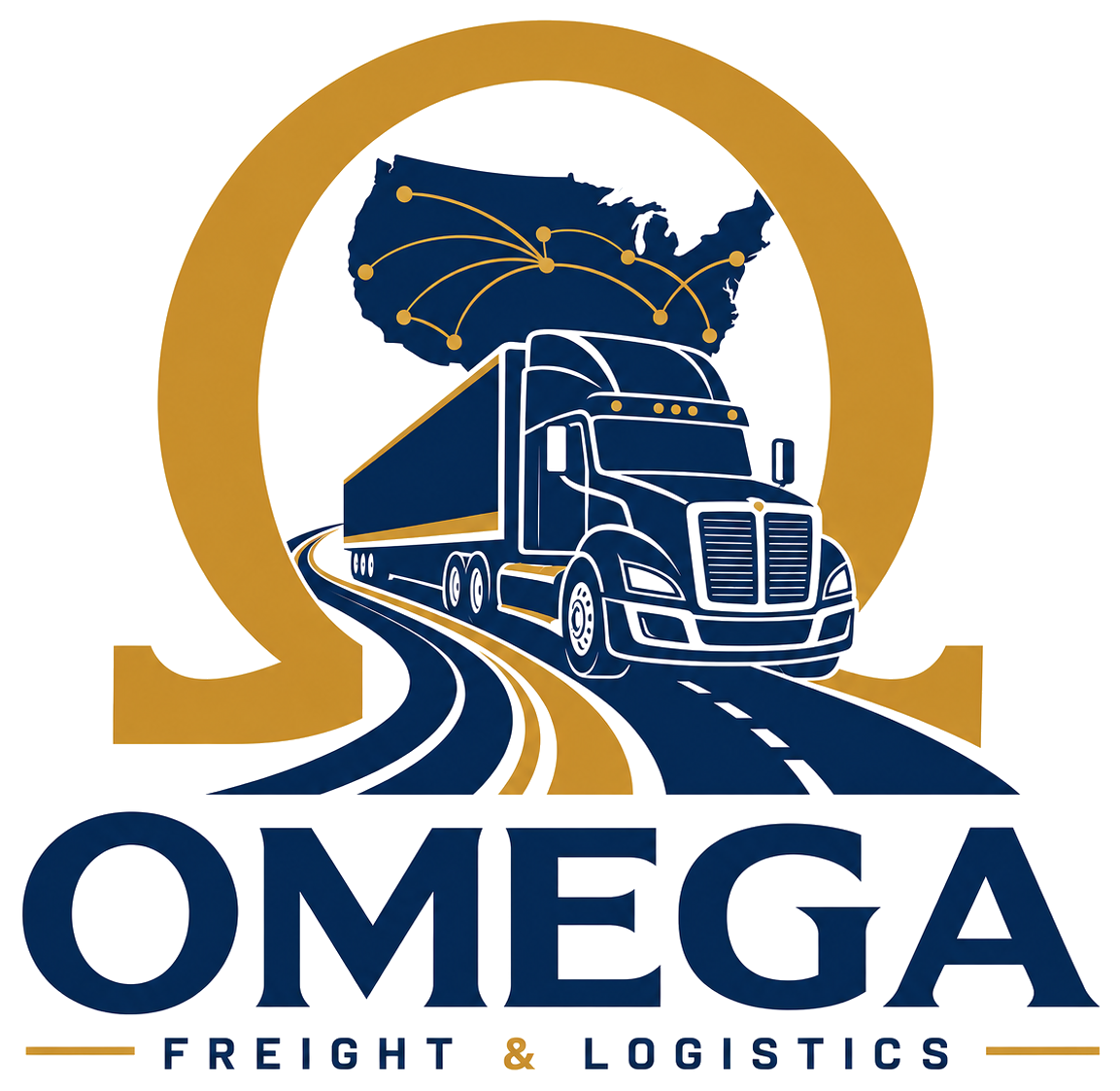 OMEGA Freight & Logistics brand mark